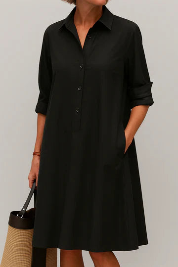 Elodie – Hemdblusenkleid mit Knöpfen